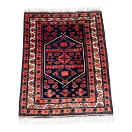 Vintage Turkoman Handknotted Wool Rug - 6′8″ × 10′. Original Price: $4,600