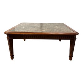 Louis XVI Style Marble Coffee Table
