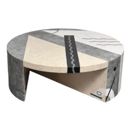 1980s Postmodern Oggetti Mickley Tavola Coffee Table. Original Price: $2,850