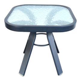 Hon Outdoor Aluminum + Glass Side Table. Original Price: $200