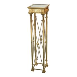 Vintage Brass NeoClassical Style Pedestal