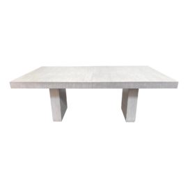 NEW Palecek Broderick Extension Light Gray Dining Table. Original Price: $12,900