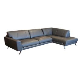 Roche Bobois Script Two Piece Leather Sectional