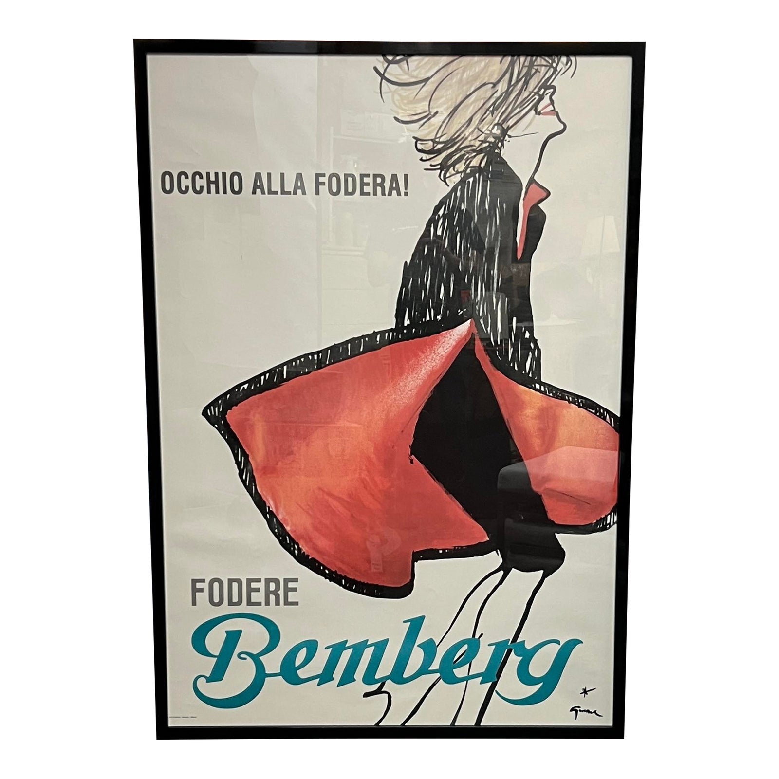Rene Gruau 広告アート Bemberg Rene Gruau 