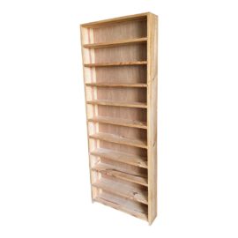 Vintage Tall Wood CD/Narrow Bookcase