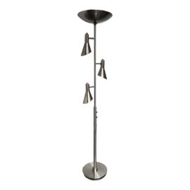 Vintage Mid Century Modern Chrome Adjustable Floor Lamp