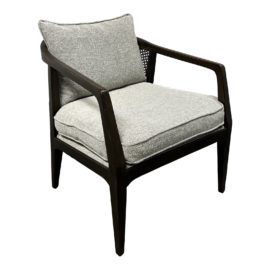 Four Hands Pottery Barn Jansen Cane Back Arm Chair. Original Price: $1,300