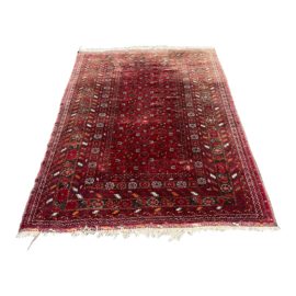 Persian Chobi Afghan Area Rug - 6′7″ × 8′8″