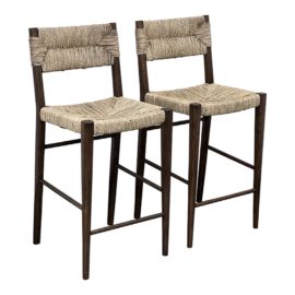 Serena & Lily Portside Counter Stools, a Pair. Original Price: $1,596