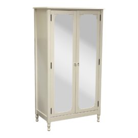 Pottery Barn Kids Juliette White Mirrored Armoire. Original Price: $1,800