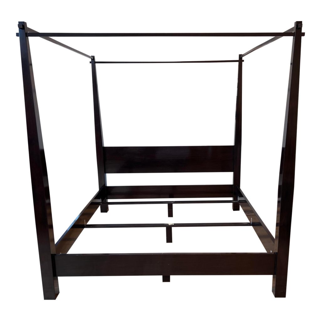 1940’s Twin Size Cannonball Style Burl Wood Bed Frames, a Pair Design