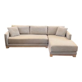 Crate & Barrel Two Piece Gather Sectional, Perennial Fabric. Original Price: $4,098