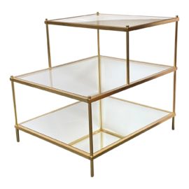 West Elm Antique Brass Terrace Side Table. Original Price: $300