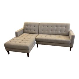 Contemporary Two Piece Tufted Sectional
