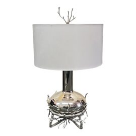 Global Views Fat Nickel Twig Table Lamp. Original Price: $2,248