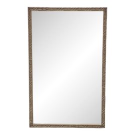 Custom Wall/Leaning Golden Wood Frame Beveled Edge Mirror