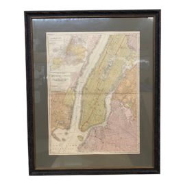 Map of Greater New York City + New Jersey 1904