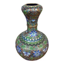 Chinese Cloisonné Enamel Garlic Head Vase