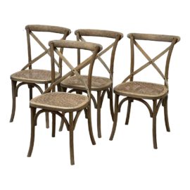 Restoration Hardware Madeleine Dining Side Chairs, Set of Four. Original Price: $1,220