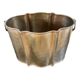 Pierre Deux French Country Brass Scallop Edge Basket