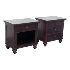 Restoration Hardware Camden Mahogany Nightstands, a Pair. Original Price: $2,800