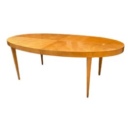 Baker Furniture Michael Vanderbyl "Archetype" Oval Extension Dining Table. Original Price: $9,124