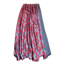 Custom Silk Jacquard Lined Drapes, a Pair