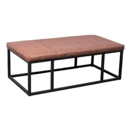 Nathan James Nelson Faux Leather + Metal Bench. Original Price: $260