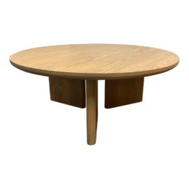 Custom Natural Pecan Finish Wood Coffee Table. Original Price: $1,625