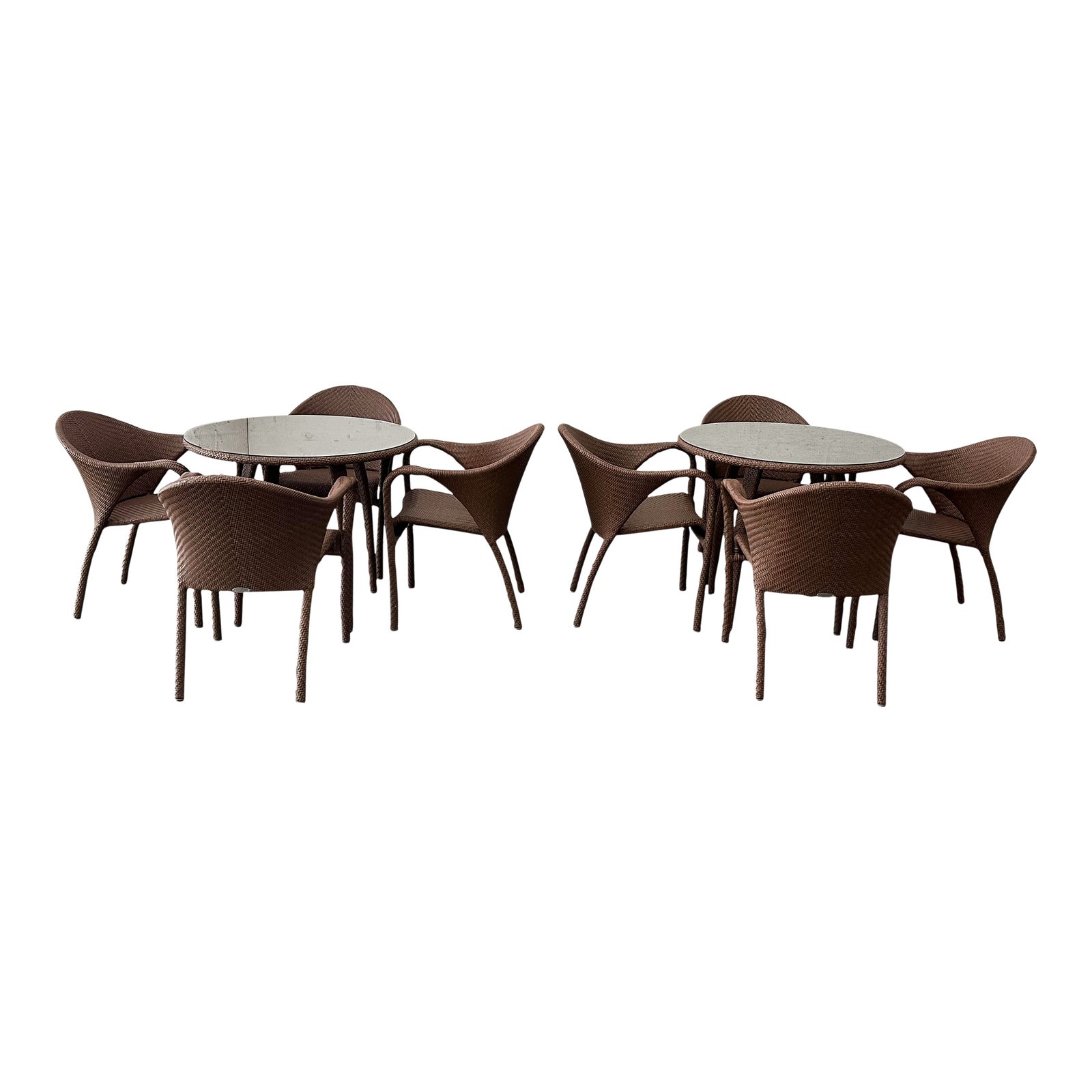 Dedon Richard Frinier Two Tango Outdoor Table + Eight Armchairs