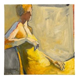 Melinda Cootsona 'Yellow Dress' 2015 Original Oil Painting