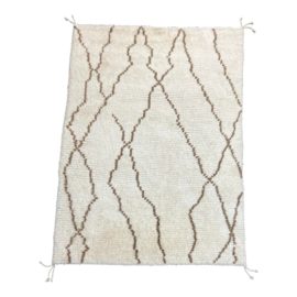 Beni Ourain Style Moroccan Berber Rug - 5′9″ × 8′2″