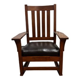 Vintage Mission Oak Rocking Chair