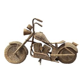 Tom Dixon for Habitat Life Size Rattan, Bamboo, and Wicker Harley Davidson