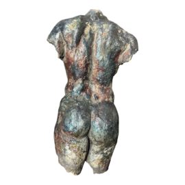 Tebby George Raku Fired Male Bust