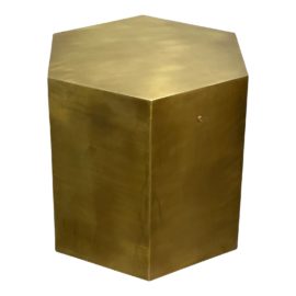 Noir Aria Brass End Table. Original Price: $1,800