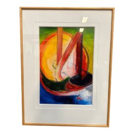 Albert E. Smith 'Untitled' 1992 - Custom Framed and Matted Original Artwork. Original Price: $6,500