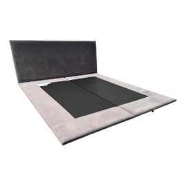 NEW Eastern King Saatva Sydney Graphite Velvet Bed Frame. Original Price: $1,895
