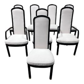 Henredon Mid Century Modern Dining Chairs, Set of Eight