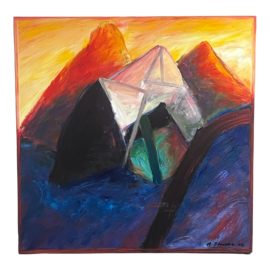 Albert E. Smith 'Untitled' 1992 - Custom Framed and Matted Original Artwork. Original Price: $10,500