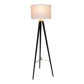 Tripod Floor Lamp With Drum Shade