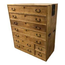 Vintage Japanese Ko Nine Drawer Tansu