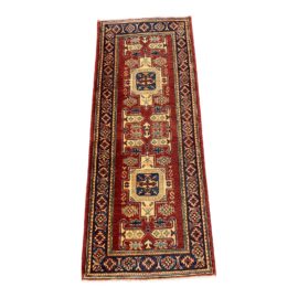 Vegetable Dyed Kazak Runner Rug - 2′4″ × 5′11″