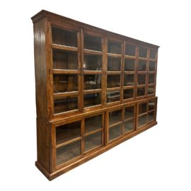 Antique Two Piece Showcase Cabinet. Original Price: $20,000