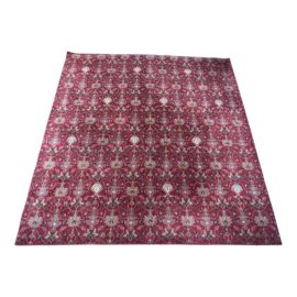 Moroccan Style Simple Red Area Rug - 10′10″ × 11′