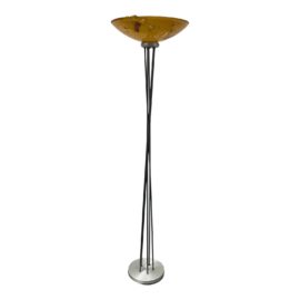 Suzanne Guttman Hand Blown Torchiere, Floor Lamp