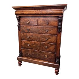 Vintage Victorian Large Six Drawer Dresser