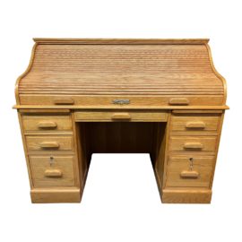 Winners Only Oak Roll Top Desk