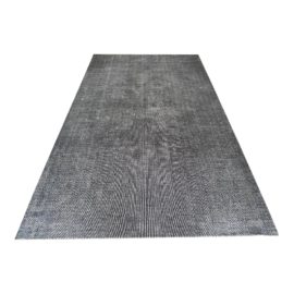 10ft2in× 16ft TCM Flooring Passtuft Collection Gray With Thin White Stripe Luxury Area Rug - Original Price: $14,575