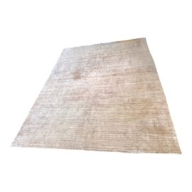 Crate & Barrel Contemporary Marled Gold Wool Rug - 9′ × 11′11″